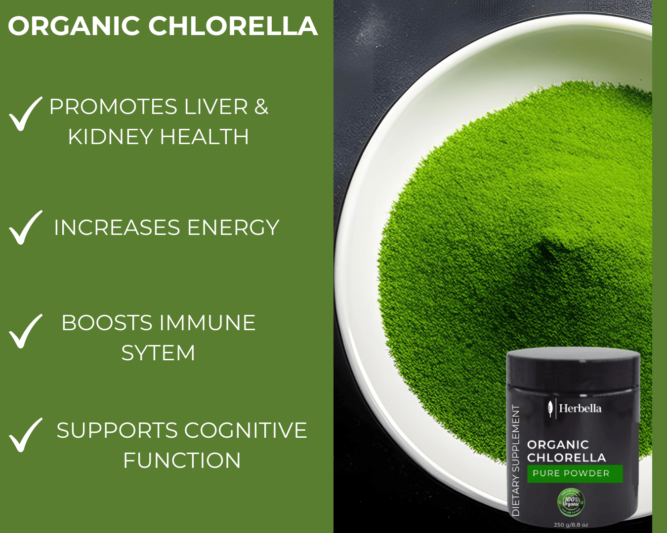 Chlorella - Herbella Organics